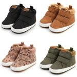 High - Top Warm Cotton Walkers (0 - 18 Months) - Mimou Babywear