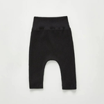 High - Waist Cotton Baby Leggings – Soft Solid Color Essentials (3 - 24M) - Mimou Babywear