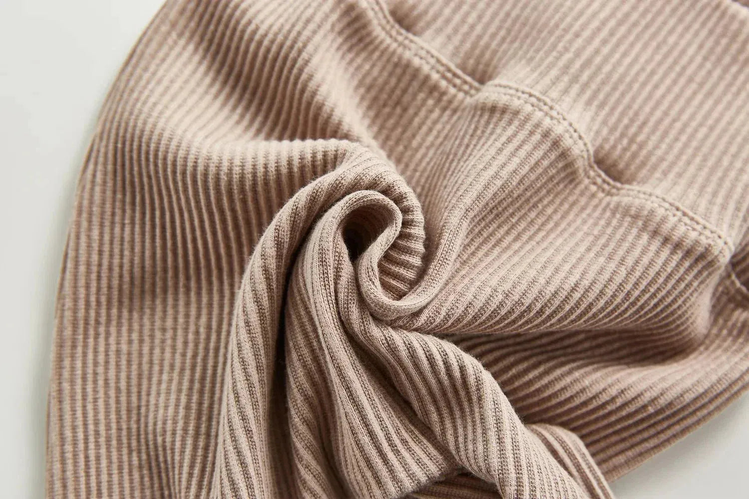 High - Waist Cotton Baby Leggings – Soft Solid Color Essentials (3 - 24M) - Mimou Babywear