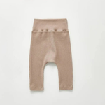 High - Waist Cotton Baby Leggings – Soft Solid Color Essentials (3 - 24M) - Mimou Babywear