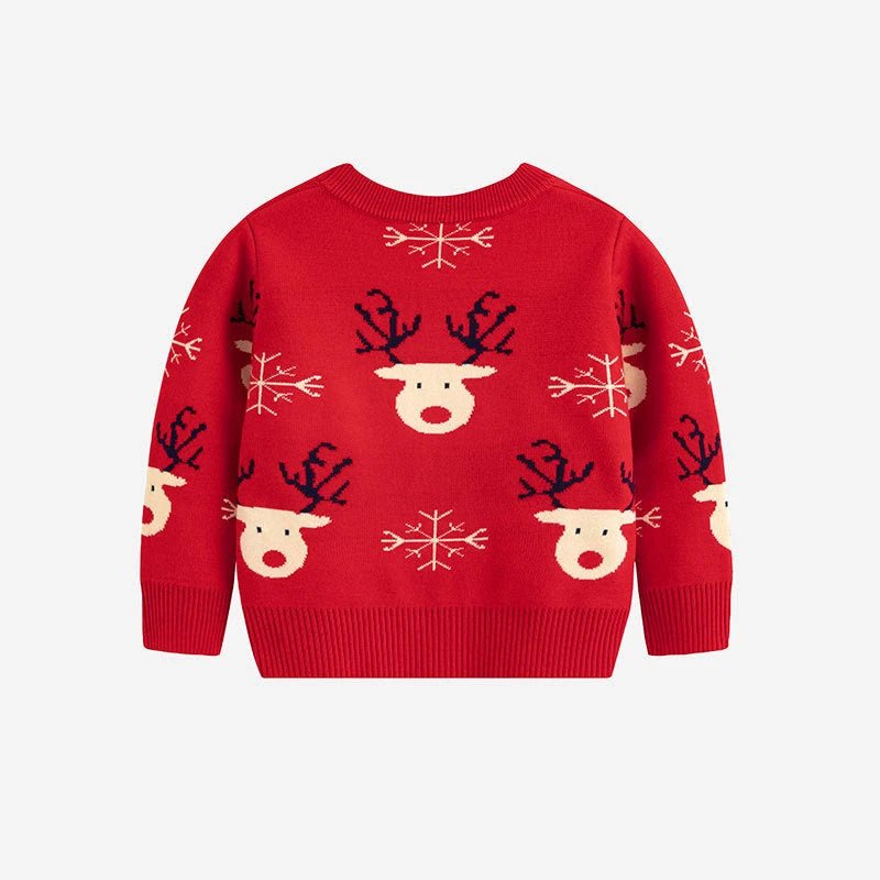 Kids Christmas Cartoon Knitted Sweater (3Y) - Mimou Babywear