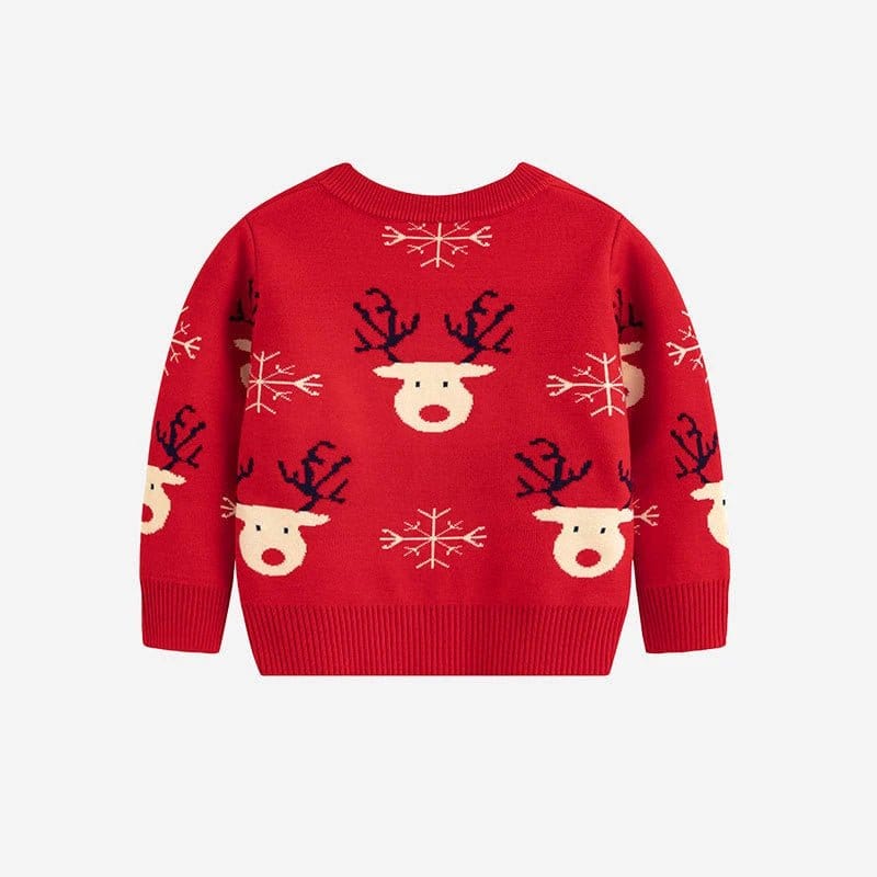 Kids Christmas Cartoon Knitted Sweater (3Y) - Mimou Babywear
