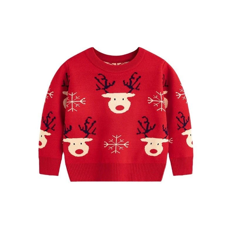 Kids Christmas Cartoon Knitted Sweater (3Y) - Mimou Babywear