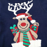 Kids Christmas Reindeer Knitted Sweater (3Y) - Mimou Babywear