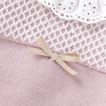 Knitted Baby Girl Outfit Set – Long Sleeve Top & Pants (0–12M) - Mimou Babywear