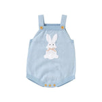 Knitted Bunny Baby Romper – Soft Cotton Spring & Autumn Outfit (0–24M) - Mimou Babywear