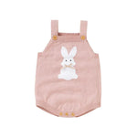 Knitted Bunny Baby Romper – Soft Cotton Spring & Autumn Outfit (0–24M) - Mimou Babywear