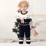 Knitted Christmas Baby Romper – Warm Reindeer Jumpsuit (3 - 24M) - Mimou Babywear