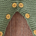 Knitted Striped Baby Romper – Warm Footed Jumpsuit (0–9M) - Mimou Babywear