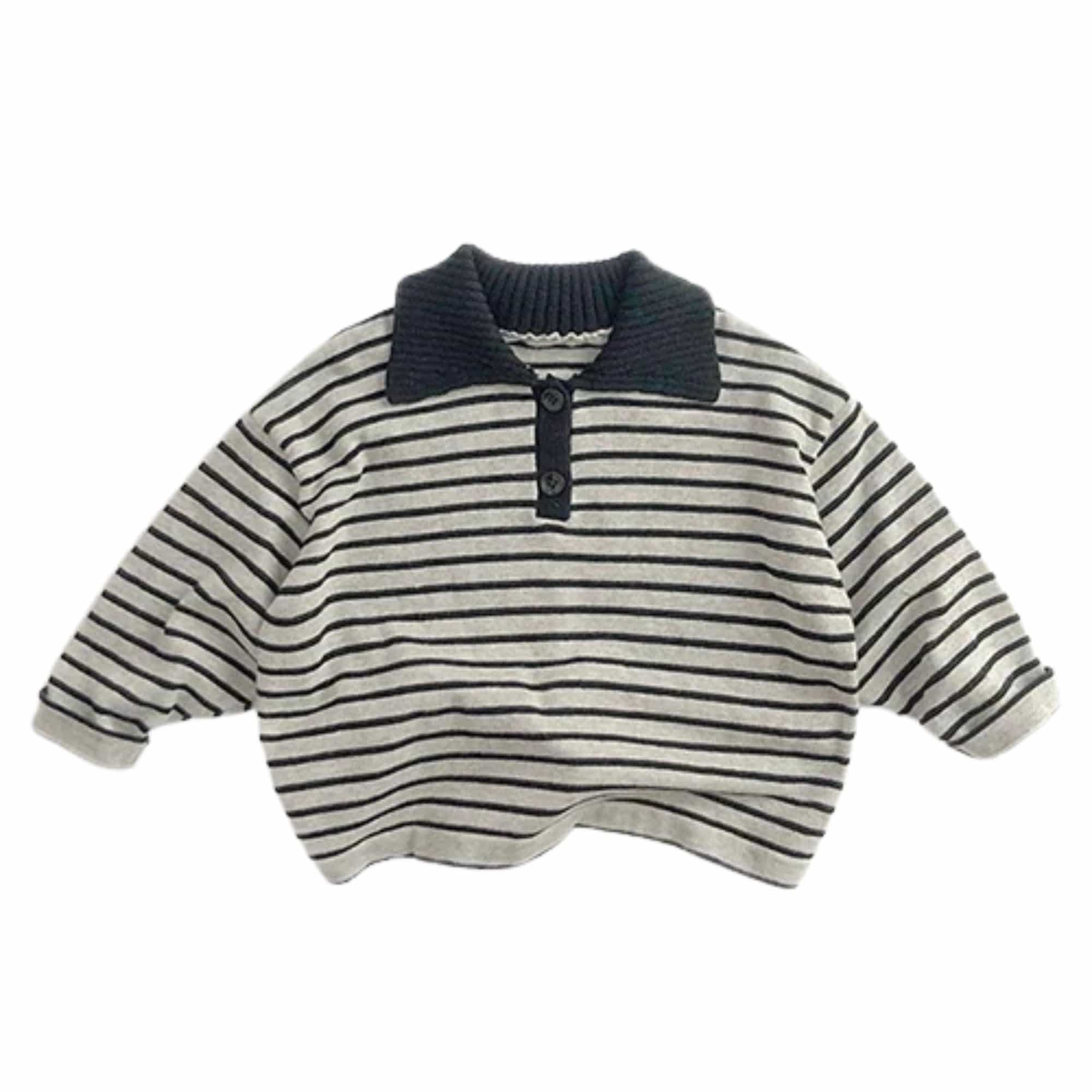 Little Gentleman Polo Sweater (6M - 3Y) - Mimou Babywear