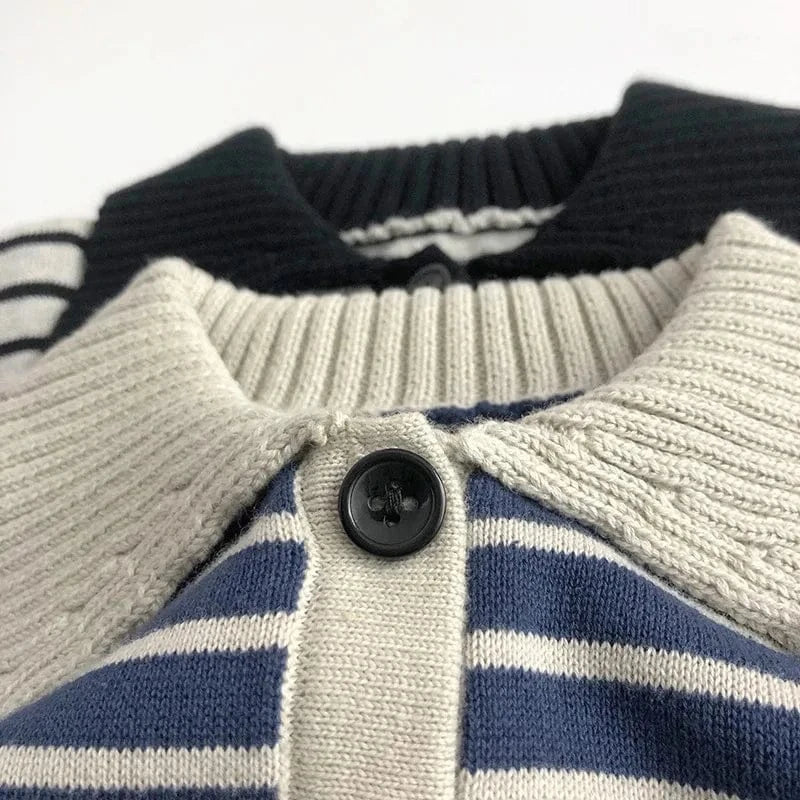 Little Gentleman Polo Sweater (6M - 3Y) - Mimou Babywear