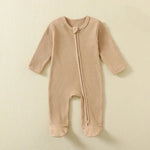 Organic Waffle Zip - Up Sleepsuit (0 - 12 Months) - Mimou Babywear