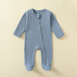 Organic Waffle Zip - Up Sleepsuit (0 - 12 Months) - Mimou Babywear