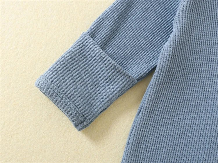 Organic Waffle Zip - Up Sleepsuit (0 - 12 Months) - Mimou Babywear