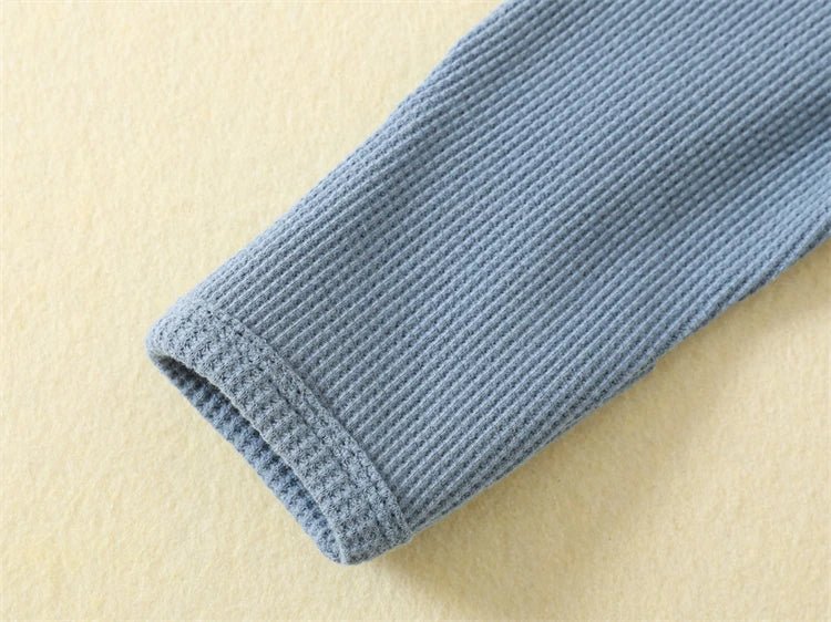 Organic Waffle Zip - Up Sleepsuit (0 - 12 Months) - Mimou Babywear