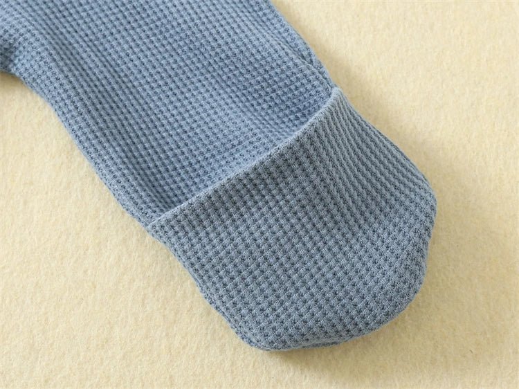 Organic Waffle Zip - Up Sleepsuit (0 - 12 Months) - Mimou Babywear