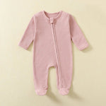 Organic Waffle Zip - Up Sleepsuit (0 - 12 Months) - Mimou Babywear