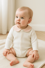 Peter Pan Collar Bodysuit (3 - 24 Months) - Mimou Babywear