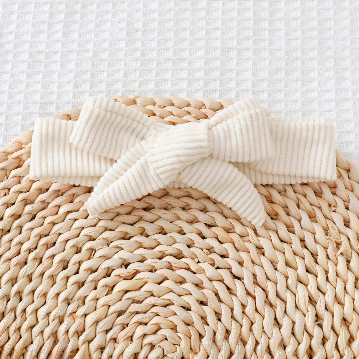 Rainbow Embroidered Baby Romper – Sleeveless Ruffled Straps + Matching Headband (0 - 12M) - Mimou Babywear