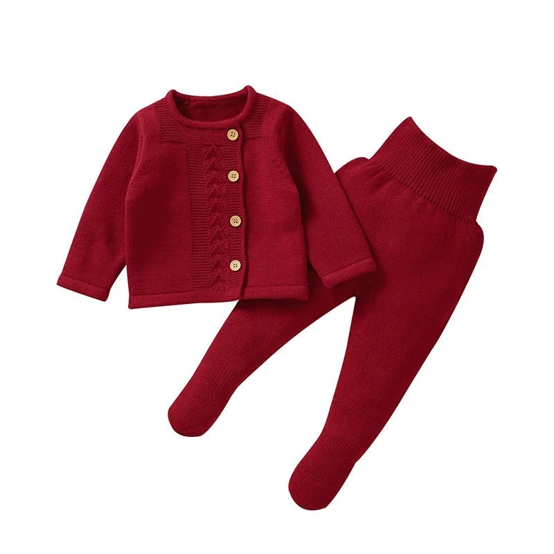 Soft Knit Pullover & Trousers Set (2 - Piece, 0 - 18M) - Mimou Babywear