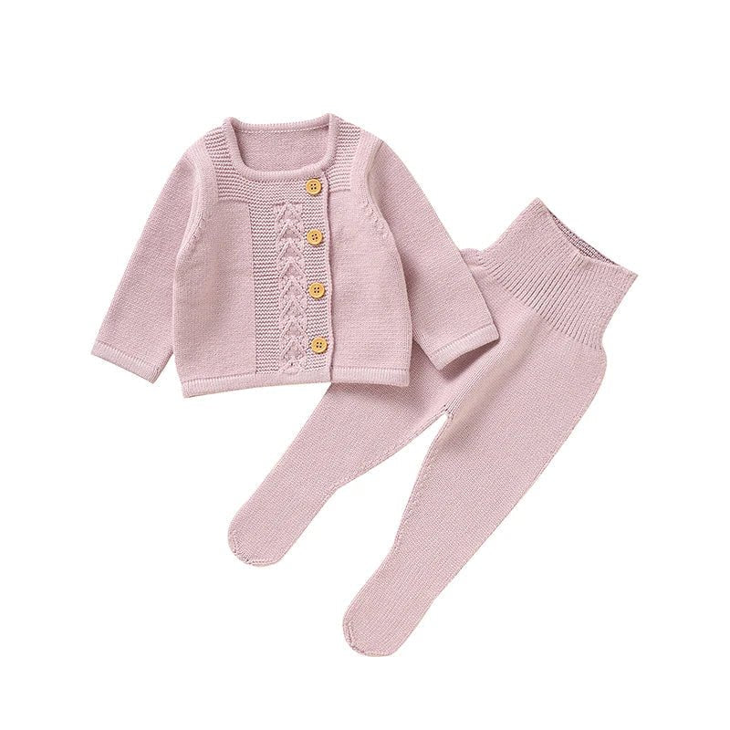Soft Knit Pullover & Trousers Set (2 - Piece, 0 - 18M) - Mimou Babywear
