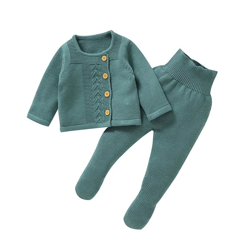 Soft Knit Pullover & Trousers Set (2 - Piece, 0 - 18M) - Mimou Babywear