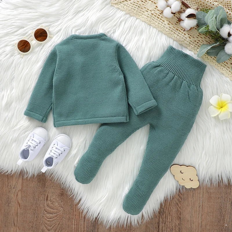 Soft Knit Pullover & Trousers Set (2 - Piece, 0 - 18M) - Mimou Babywear