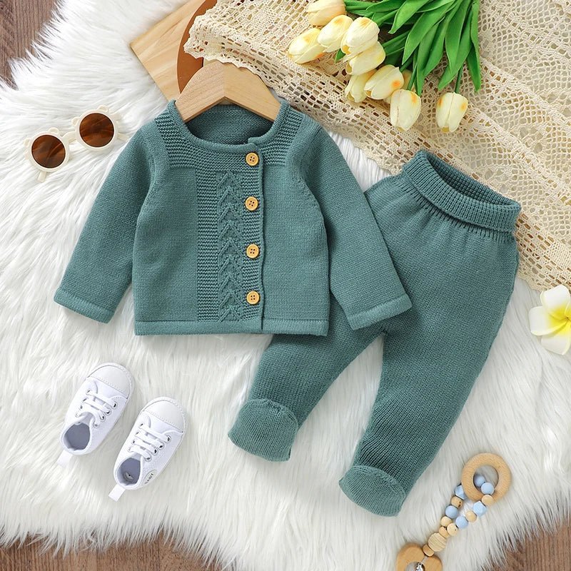 Soft Knit Pullover & Trousers Set (2 - Piece, 0 - 18M) - Mimou Babywear