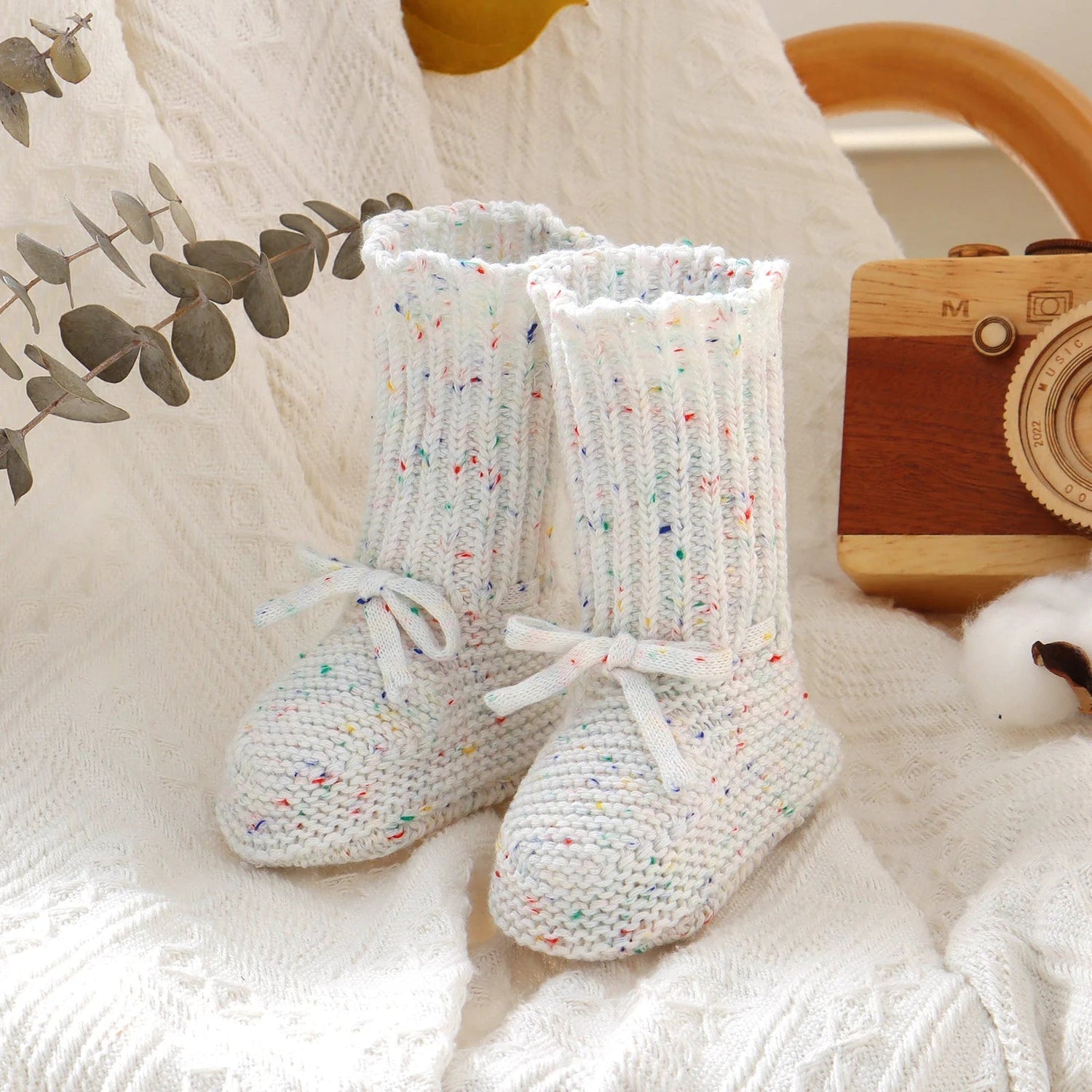 Soft Walker Knit Booties (0 - 12 Months) - Mimou Babywear