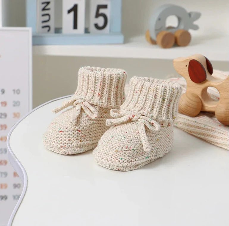 Soft Walker Knit Booties (0 - 12 Months) - Mimou Babywear