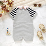 Summer Knit Short - Sleeve Jumpsuit (0 - 18 Months) - Mimou Babywear