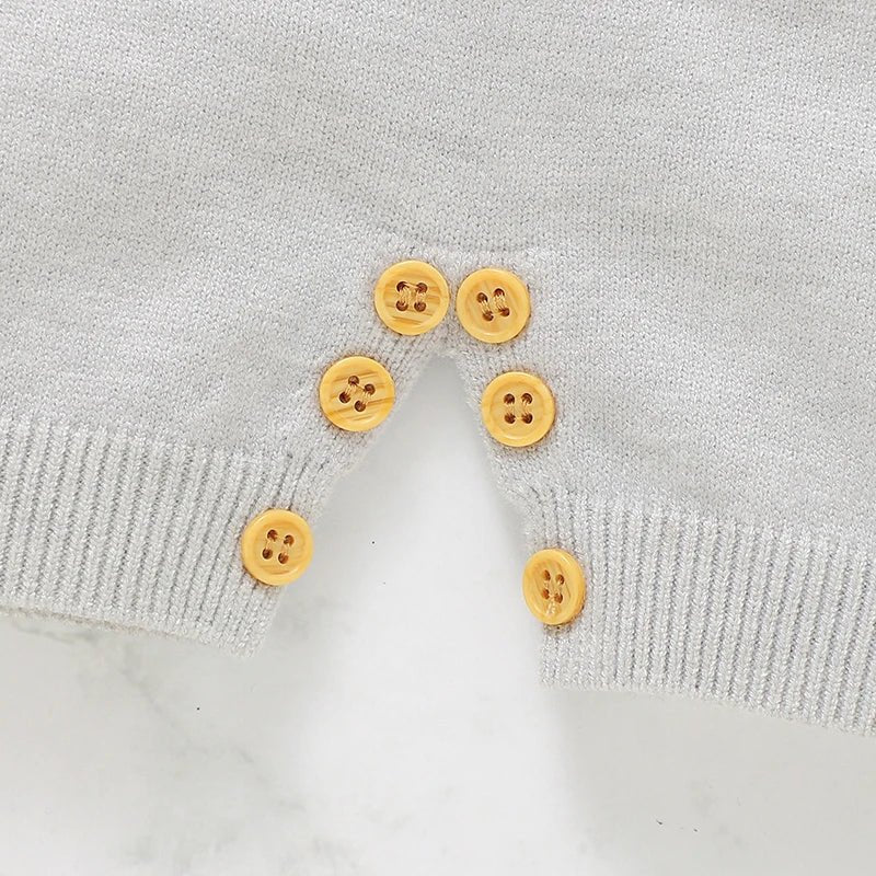 Summer Knit Short - Sleeve Jumpsuit (0 - 18 Months) - Mimou Babywear