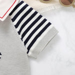 Summer Knit Short - Sleeve Jumpsuit (0 - 18 Months) - Mimou Babywear