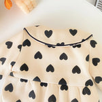 Sweetheart Cotton Winter Romper (3 - 18 Months) - Mimou Babywear