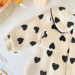 Sweetheart Cotton Winter Romper (3 - 18 Months) - Mimou Babywear