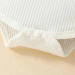 Teddy Bear Plaid Bow Romper (3 - 24 Months) - Mimou Babywear