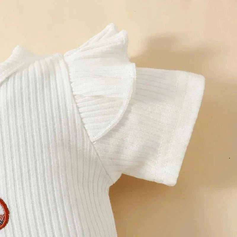 Teddy Bear Plaid Bow Romper (3 - 24 Months) - Mimou Babywear