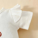 Teddy Bear Plaid Bow Romper (3 - 24 Months) - Mimou Babywear