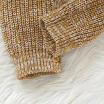 The Autumn Knit Sleeveless Romper (0–24M) - Mimou Babywear