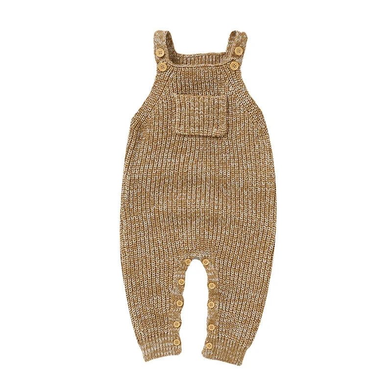 The Autumn Knit Sleeveless Romper (0–24M) - Mimou Babywear