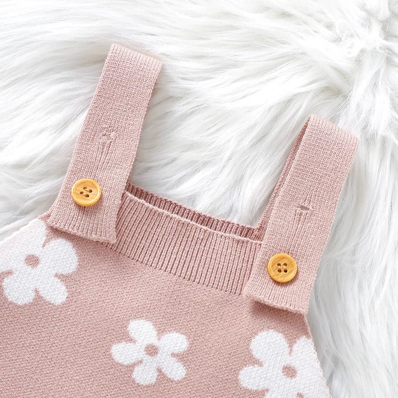The Blossom Knit Romper (0–24 Months) - Mimou Babywear
