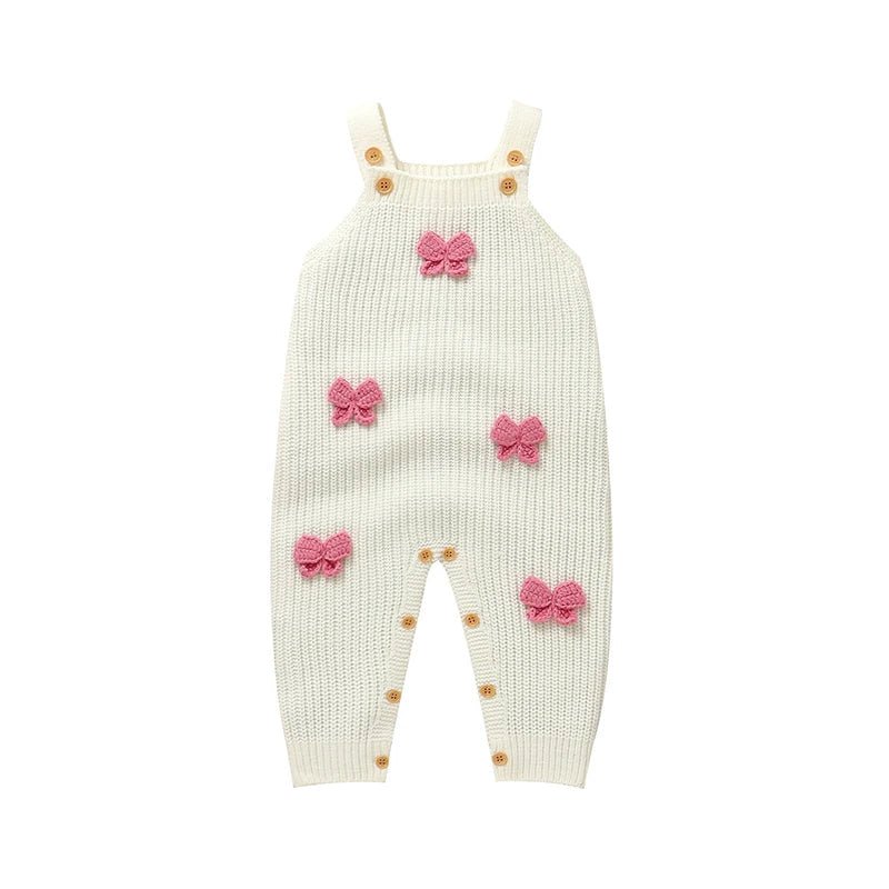 The Butterfly Knit Sleeveless Romper (0–24 Months) - Mimou Babywear