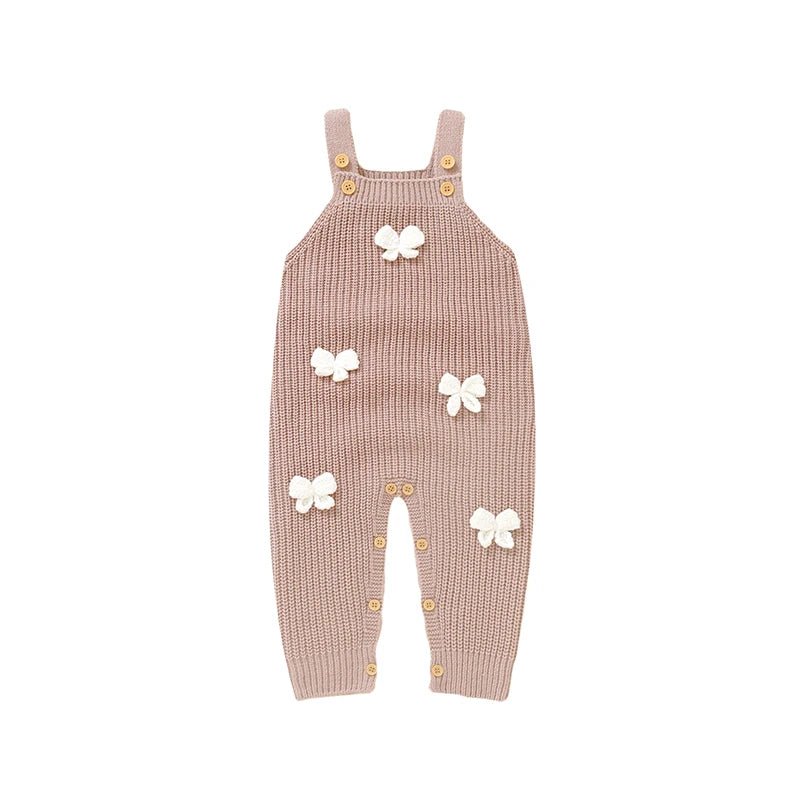 The Butterfly Knit Sleeveless Romper (0–24 Months) - Mimou Babywear