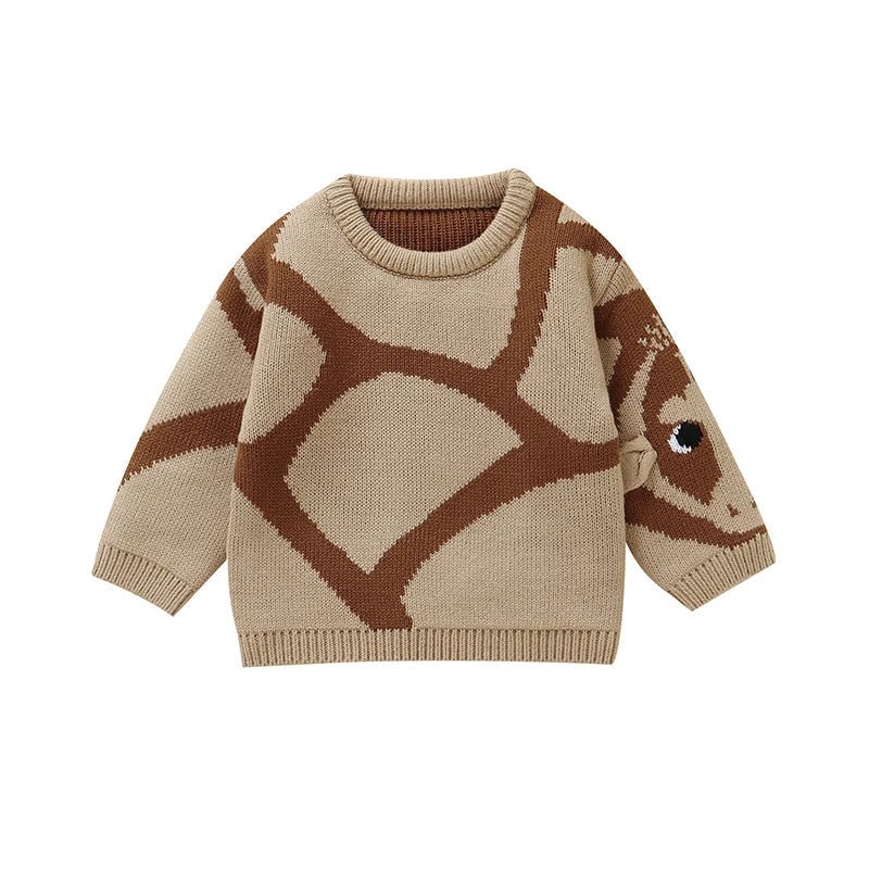 The Cozy Giraffe Knit Sweater (6M–3Y) - Mimou Babywear