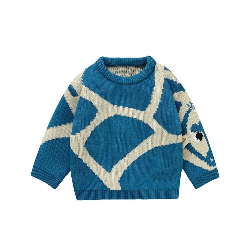 The Cozy Giraffe Knit Sweater (6M–3Y) - Mimou Babywear
