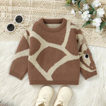 The Cozy Giraffe Knit Sweater (6M–3Y) - Mimou Babywear