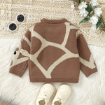 The Cozy Giraffe Knit Sweater (6M–3Y) - Mimou Babywear