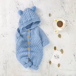 The Cozy Pom - Pom Knit Romper (3–24 Months) - Mimou Babywear