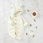 The Cozy Pom - Pom Knit Romper (3–24 Months) - Mimou Babywear