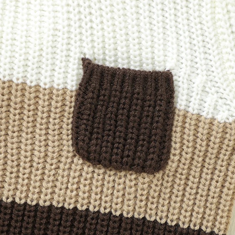 The Cozy Stripe Knit Set (6–36 Months) - Mimou Babywear